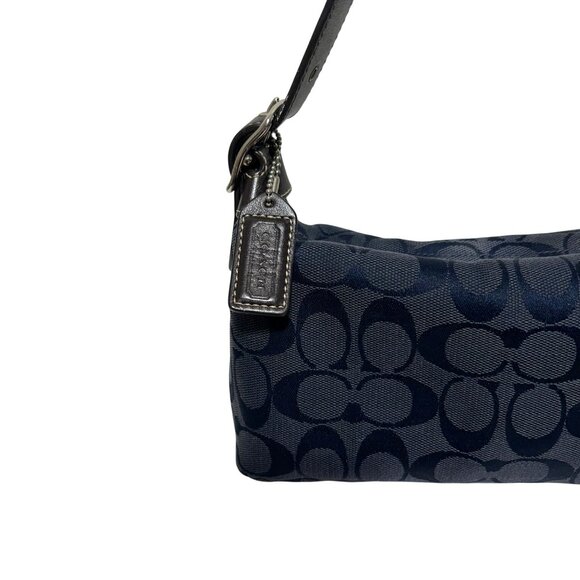 Coach Navy Womens Signature Shoulder Mini Bag - Picture 2 of 14